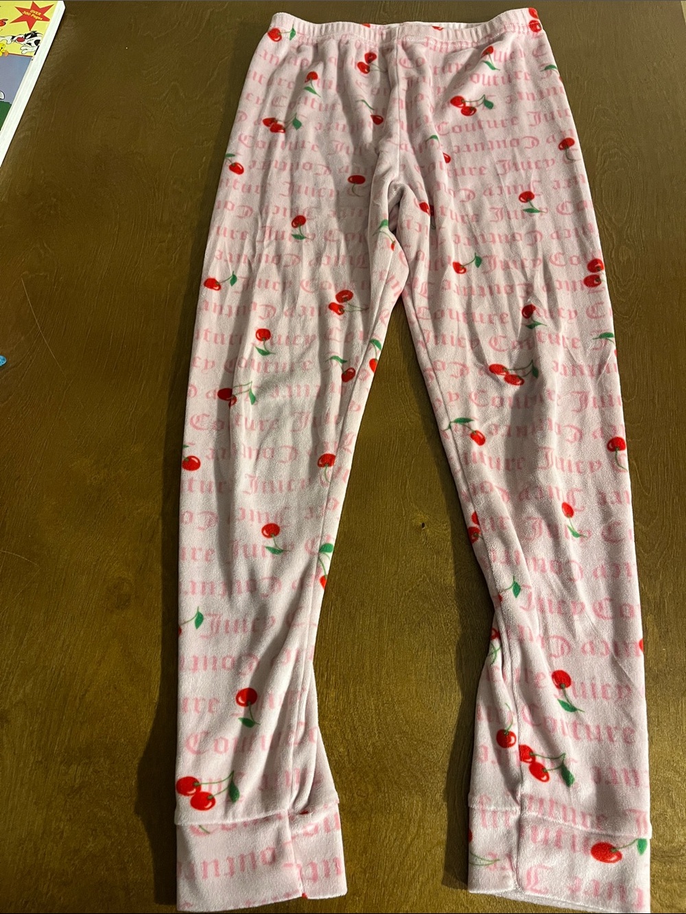 Juicy Couture Pink Cherry Print Pajama Bottoms